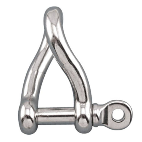 Suncor S0163-0010 Boat Marine 316 Stainless Steel 3/8” Screw Pin Twisted Shackle