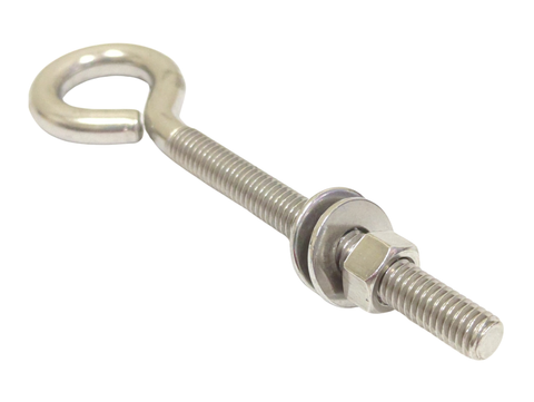 DECKMATE 14636 Boat Marine Stainless Steel 3/8"-16 X 4" Screw Eye Bolt
