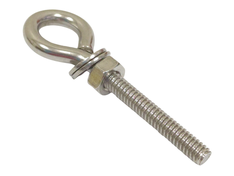 DECKMATE 14624 Boat Marine Stainless Steel 1/4"-20 X 2" Screw Eye Bolt