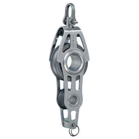 Garhauer 25-02 US Marine Sailboat Stainless Steel 2” Fiddle Block with Becket and Shackle 25-02-US 25-02US