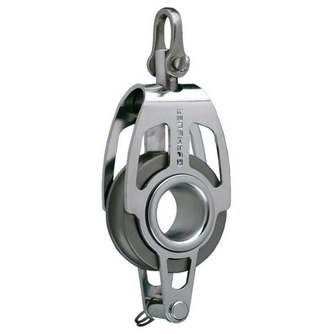 Garhauer 25-14 US Marine Sailboat Stainless Steel 2” Fiddle Block with Becket and Shackle 25-14-US 25-14US
