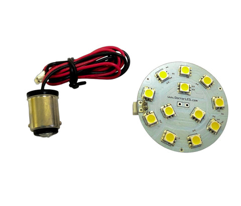 Dr.LED 9000159 Marine 12V Warm White Surface Mount Dome Light LED Conversion Kit