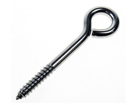 QMH 3193S-1075 Boat Marine Stainless Steel 3/8" X 3" Lag Screw Eye Bolt
