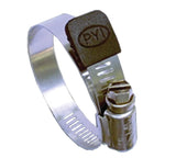 PYI CJ12.25 Black 1/2" Hose Clamp Cover Cap End Guard Jacket 25-Pack