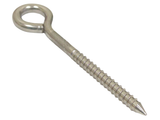 QMH 3193S-0675 Boat Marine Stainless Steel 1/4" X 3" Lag Screw Eye Bolt