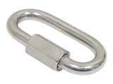 QMH 7350S-80 T316 Marine Grade 316 Stainless Steel 5/16" (8mm) Quick Link Carabiner