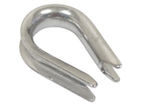 QMH 234S-02-16 Boat Marine Grade 316 Stainless Steel 1/16" Wire Rope Thimble 234S-02