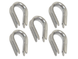 QMH 234S-02-16 Boat Marine Grade 316 Stainless Steel 1/16" Wire Rope Thimble 234S-02 5-Pack