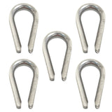 QMH 234S-02-32 Boat Marine Grade 316 Stainless Steel 3/32" Wire Rope Thimble 234S-02 5-Pack