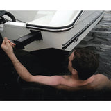 Garelick 19902-47 Boat Marine Negative Periscope 4-Step Integrated Transom Ladder