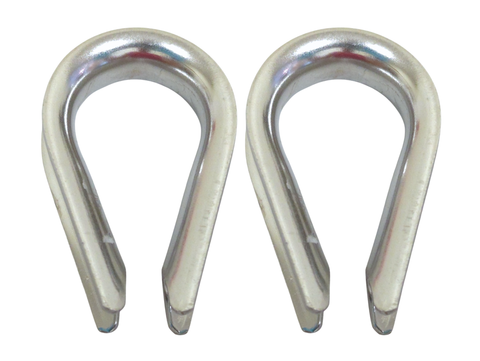QMH 234S-08 Boat Marine Grade 316 Stainless Steel 5/16" Wire Rope Thimble 2-Pack