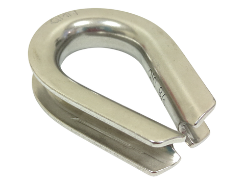 QMH 414S-16 Boat Marine Heavy Duty 316 Stainless Steel 5/8" Wire Rope Thimble