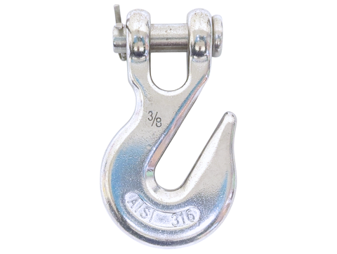 QMH 330S-10 Boat Marine Polished 316 Stainless Steel 3/8" Clevis Grab Hook