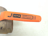 Kitz 54P-112 Marine Grade Forged Brass 400WOG 1-1/2" NPT 3-Way Ball Valve