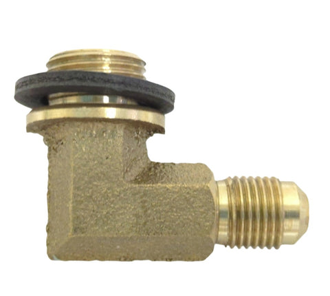Qwik-Drain Q4212150 Boat Engine Oil Pan 18mm X 1.5mm UNF Quick Drain Elbow Fitting