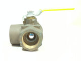 Apollo Conbraco 70-607-01 Marine Grade Bronze 70-600 Series 1-1/2" NPT 3-Way Ball Valve