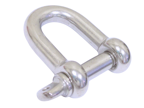 QMH 360S-13 Boat Marine 316 Stainless Steel 1/2” Screw Pin D Shackle - Second Wind Sales