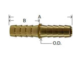 Midland Metal 32-097 32097 Brass 5/8" Hose Barb Mender Splicer Connector Fitting
