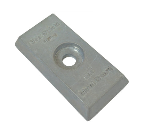 Sea Shield REF-2 Boat Marine 2-1/8" X 4" Size #2 Reference Bolt-On Hull Zinc Anode