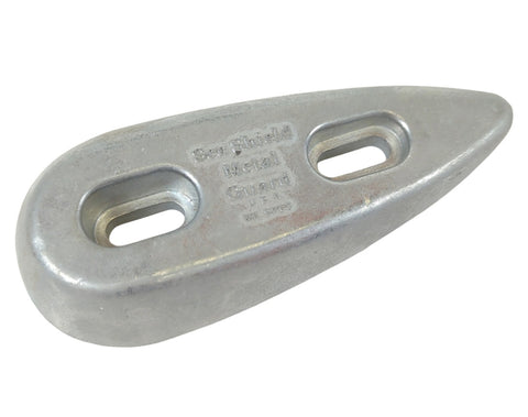 Sea Shield TD-L Boat Marine 2-1/8" X 5-1/4" Tear Drop Slotted Bolt-On Hull Zinc