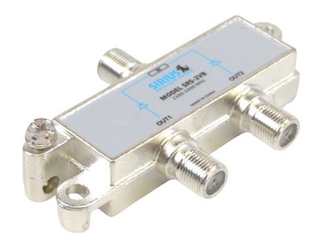 Sirius SRS-2VB SiriusXM Satellite Radio Systems 1-in-2 Out Coaxial Cable Splitter