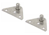Taylor Made 1858 Stainless Steel 2-1/4" Gas Shock Flat Mounting Bracket Pair