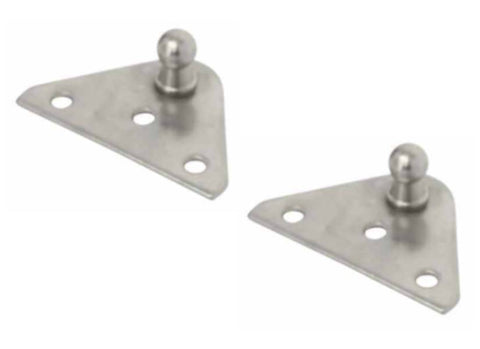 Taylor Made 1858 Stainless Steel 2-1/4" Gas Shock Flat Mounting Bracket Pair