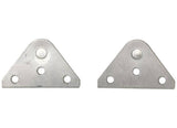 Taylor Made 1858 Stainless Steel 2-1/4" Gas Shock Flat Mounting Bracket Pair