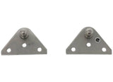 Taylor Made 1858 Stainless Steel 2-1/4" Gas Shock Flat Mounting Bracket Pair