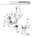 Groco HA-11 Boat Model HF-B Model HF Model H Model HE Discharge Elbow Bracket