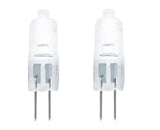 Marine Grade G4 12V 5W 2-Pin Bi-Pin Base Miniature Halogen Light Bulb 2-Pack Ancor 529361