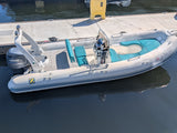 2003 Zodiac Medline II 21’ Rigid Inflatable Boat RIB with Yamaha 150HP HPDI Outboard