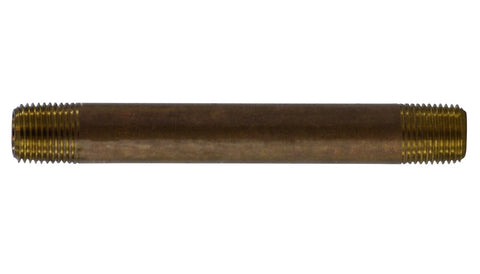 Midland Metal 40-005 40005 Red Brass 1/8" NPT X 3” Pipe Fitting Plumbing Nipple