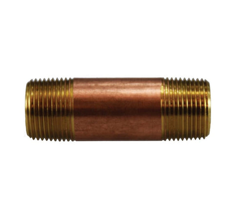 Midland Metal 40-080 40080 Red Brass 3/4" X Close (1-3/8") Pipe Fitting Plumbing Nipple Seafit 22325427