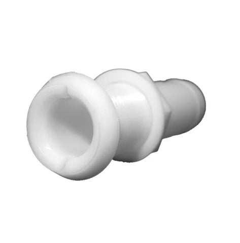 Perko 0301DP6A Boat Marine White Polymer 1-1/8 Narrow Flange Thru-Hull Fitting