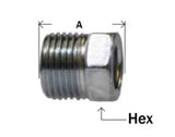 Midland Metal 12-004 12004 Brass 5/16" Male Inverted Flare Fitting Steel Nut - Second Wind Sales
