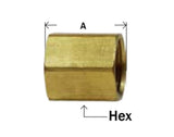 Midland Metal 12-025 12025 Brass 5/16" Female Inverted Flare Internal Union Fitting - Second Wind Sales