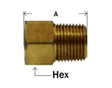 Midland Metal 12-042 12042 Brass 3/16" Inverted Flare X 1/8" NPT Male Adapter Fitting