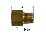 Midland Metal 12-310 12310 Brass 1/8" Inverted Flare X 1/8" NTP Male Restriction Pipe Adapter Fitting