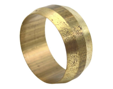Midland Metal 18-008 18008 Brass 5/8" Compression Sleeve Ferrule Fitting - Second Wind Sales