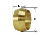 Midland Metal 18-009 18009 Brass 3/4” Compression Sleeve Ferrule Fitting - Second Wind Sales