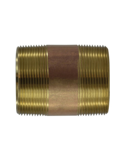 Midland Metal 40-161 40161 Red Brass 2” X 2-1/2" Pipe Fitting Plumbing Nipple