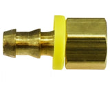 Midland Metal 30-221 30221 Brass 1/4" Hose Barb X 1/4" NPT Female Straight Adapter Fitting