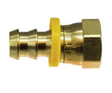 Midland Metal 30-237 30237 Brass 5/8" Hose Barb X 5/8" Dual Seat 45°/37° Female Swivel Adapter Fitting