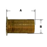 Midland Metal 22-012 22012 Brass 3/8” Compression Fitting Insert Sleeve