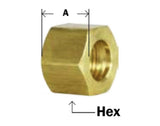 Midland Metal 18-039 18039 Brass 1/2” Tube X 11/16”-24 Thread Compression Fitting Nut - Second Wind Sales