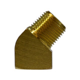 Midland Metal 28-232 28232 Brass 3/8” NPT X 45° Street Elbow Pipe Fitting - Second Wind Sales