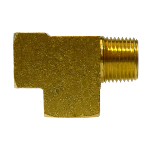 Midland Metal 28-247 28247 Brass 3/8” X 3/8" X 3/8" NPT 3-Way Male Run Street Tee Pipe Fitting - Second Wind Sales