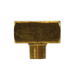Midland Metal 28-282 28282 Brass 1/4” X 1/4” X 1/4” NPT 3-Way Male Branch Tee Pipe Fitting