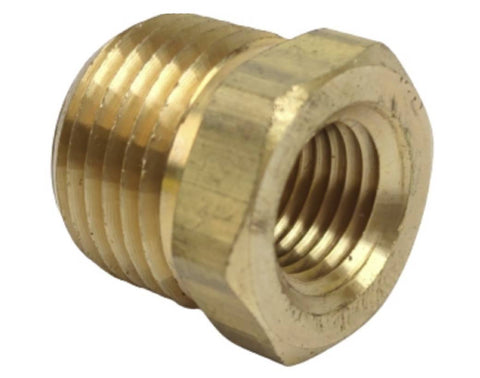 Midland Metal 28-106L 28106L Brass 1/2” NPT Male X 1/4” NPT Female Hex Bushing Fitting